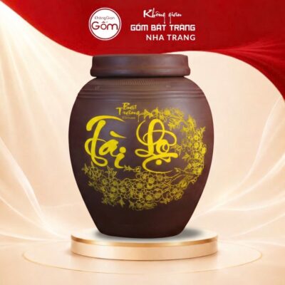Chum Ngâm Rượu Sành Bát Tràng Khắc Nổi Tài Lộc Mai Vàng Phú Quý - Ảnh đại diện