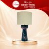 Đèn ngủ để bàn gốm sứ men hỏa biến tím loang cao 49cm NT-DN04