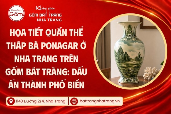 Họa tiết quần thể Tháp Bà Ponagar ở Nha Trang