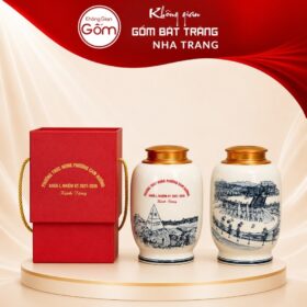 Hũ đựng trà in logo