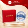 Đĩa sứ biểu trưng quà tặng in logo men sứ trắng in hình ảnh trụ sở phi 22 NT-ĐBT07 - Ảnh đại diện