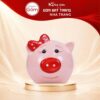 Lợn Đất Bát Tràng Mũi Đỏ Màu Hồng Thắt Nơ Đỏ NT-HĐ08 - Ảnh đại diện
