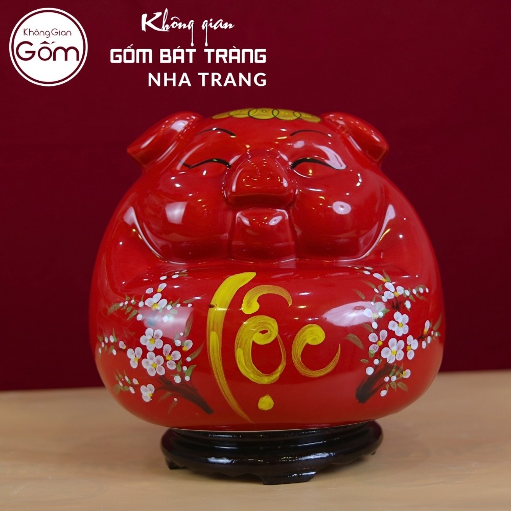 Heo đất gốm sứ Bát Tràng