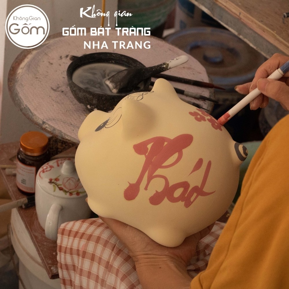 Heo đất gốm sứ Bát Tràng