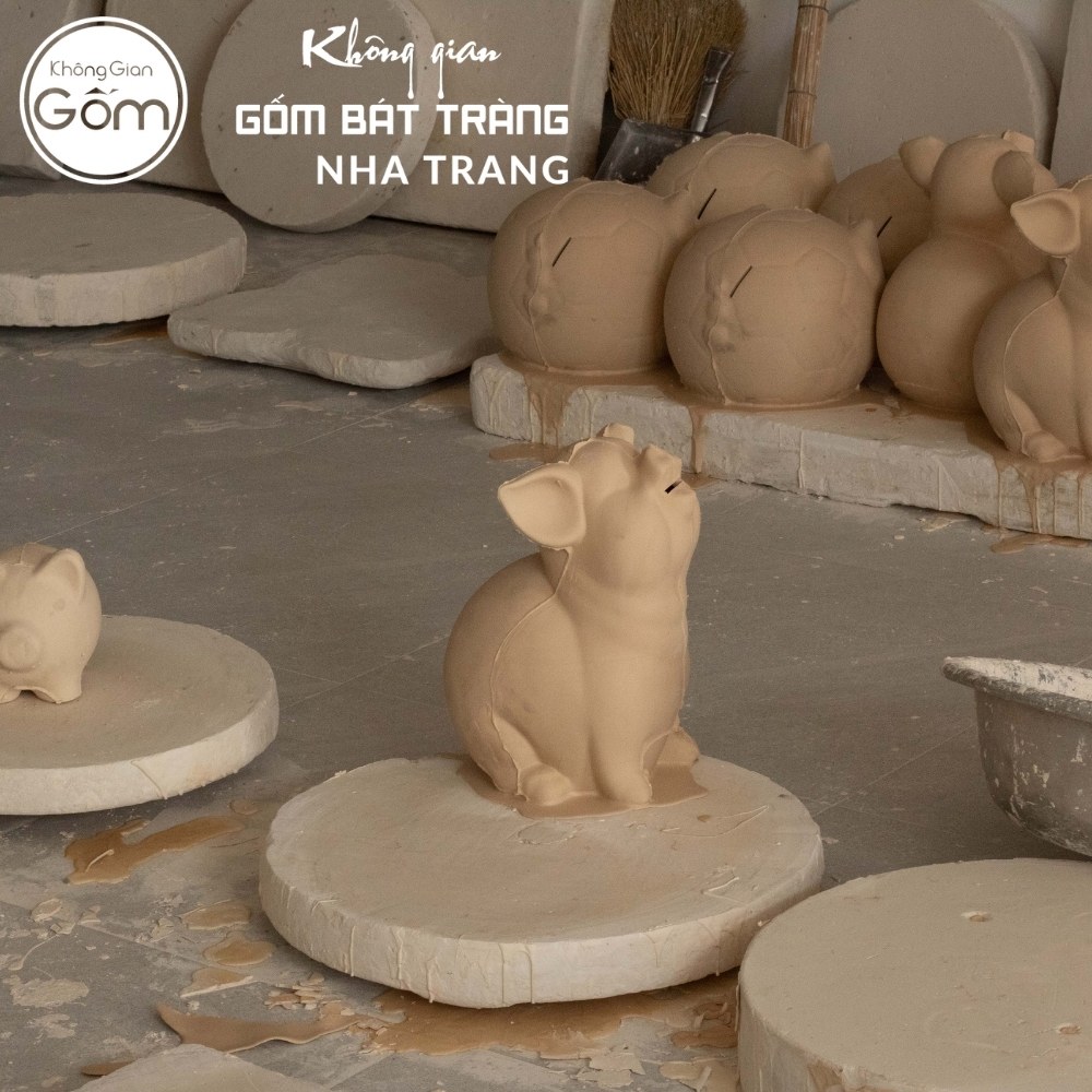 Heo đất gốm sứ Bát Tràng