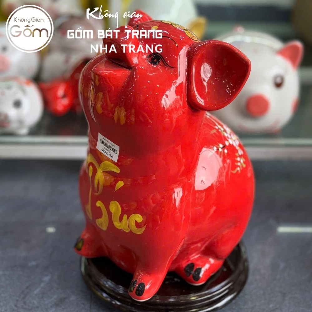 Heo đất gốm sứ Bát Tràng