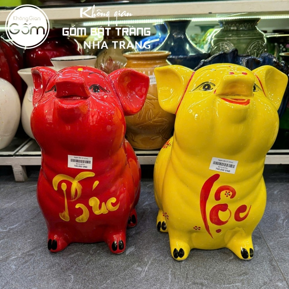 Heo đất gốm sứ Bát Tràng