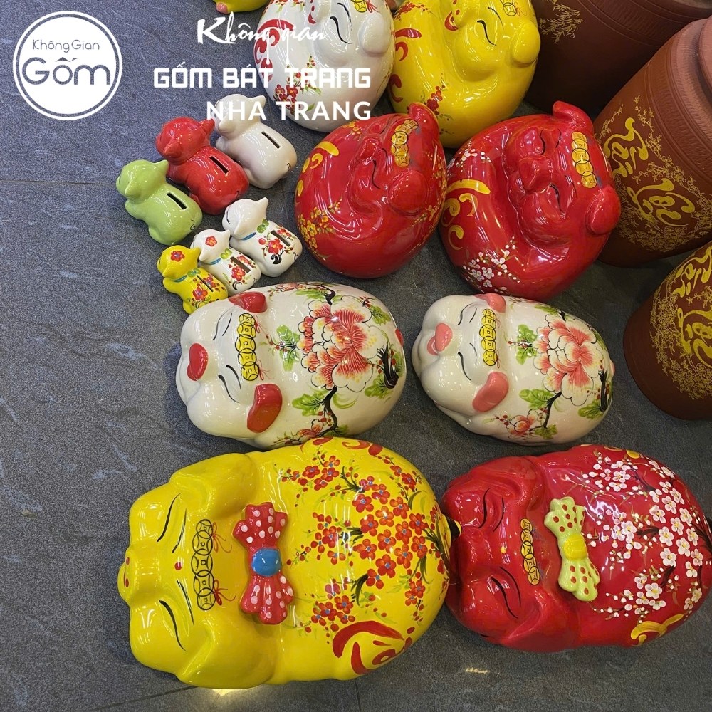 Heo đất gốm sứ Bát Tràng