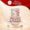Phin Pha Cà Phê Gốm Sứ Bát Tràng Màu Trắng Hoạ Tiết Hoa Dây Đỏ NT-PCF06 - Ảnh đại diện