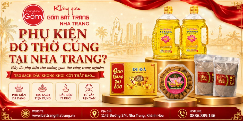 Phụ kiện đồ thờ Bát Tràng
