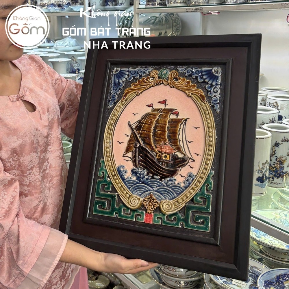 Tranh gốm Bát Tràng