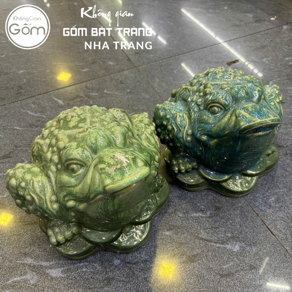 Cóc thiềm thừ gốm sứ Bát Tràng