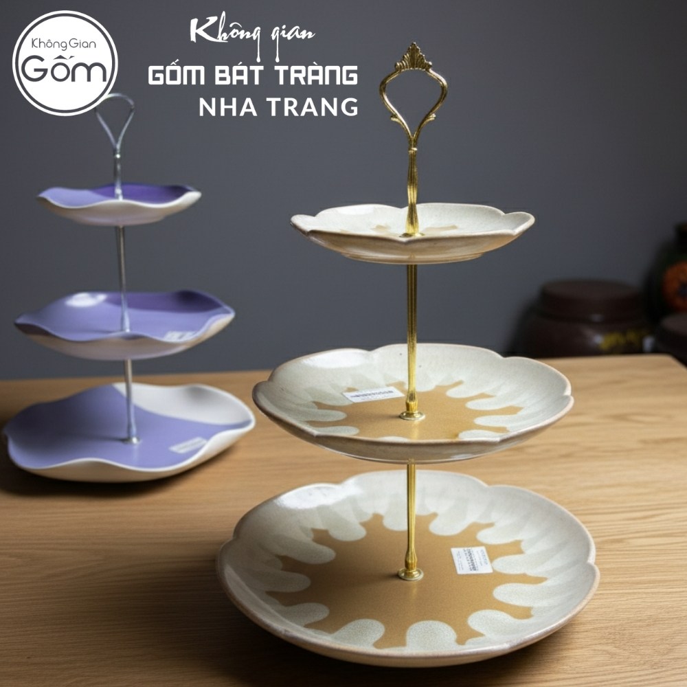 Khay đĩa 3 tầng