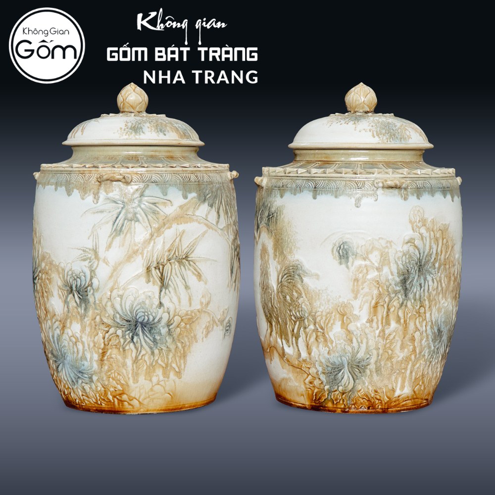Quà tặng gốm sứ phong cảnh Bát Tràng