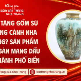 Quà tặng gốm sứ phong cảnh Nha Trang