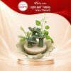Thác nước tiểu cảnh để bàn Bích Diệp Lưu Thuỷ men xanh lá hoả biến NT-TN01 - Ảnh đại diện