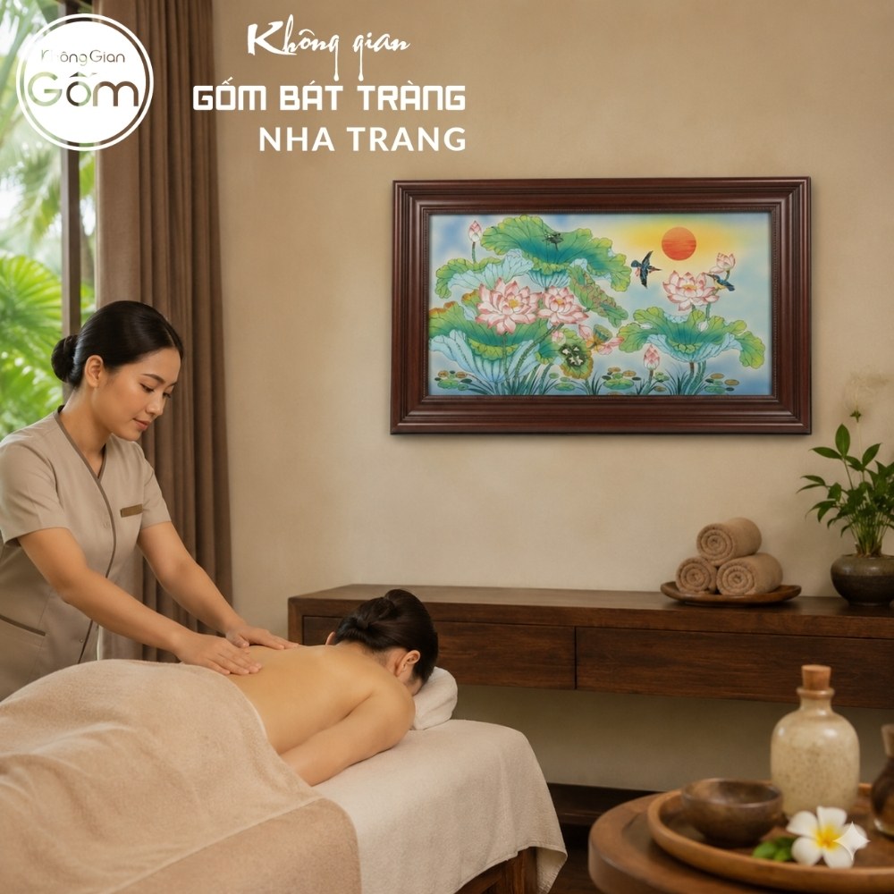 Tranh gốm sứ Bát Tràng