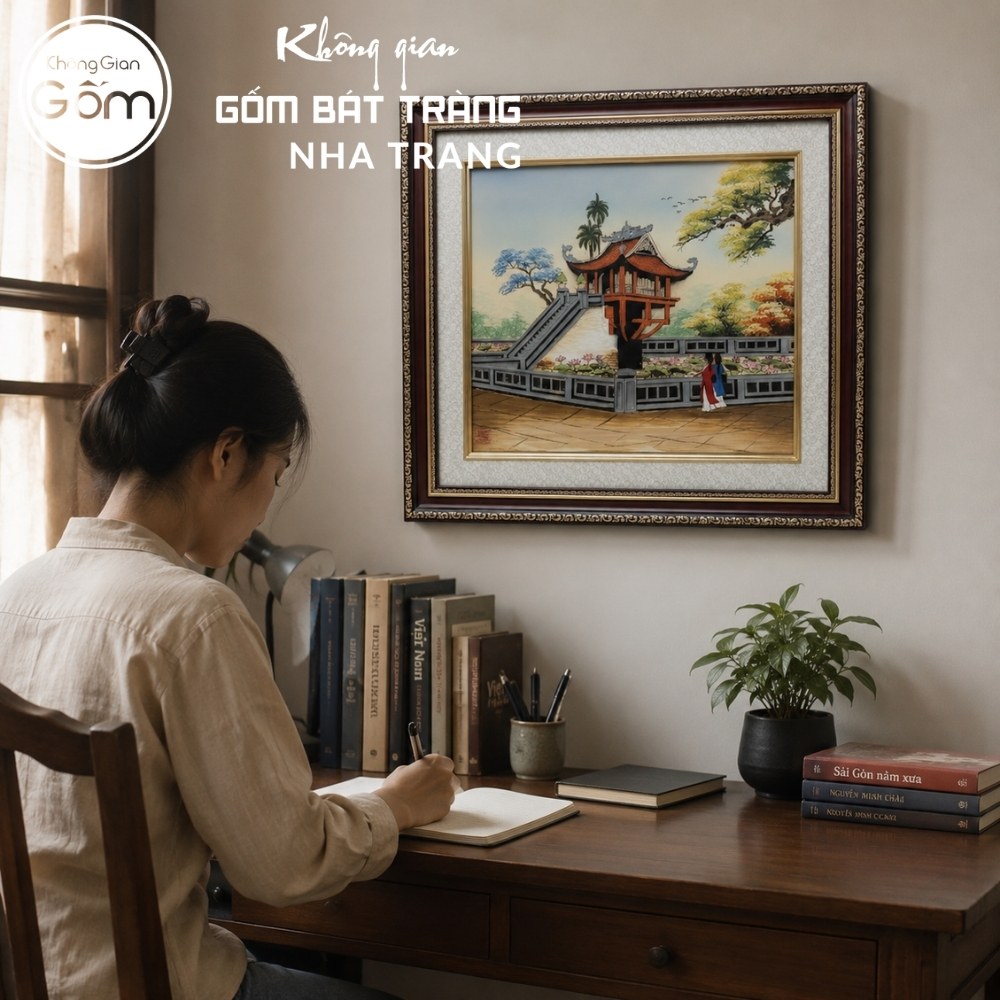 Tranh gốm sứ Bát Tràng
