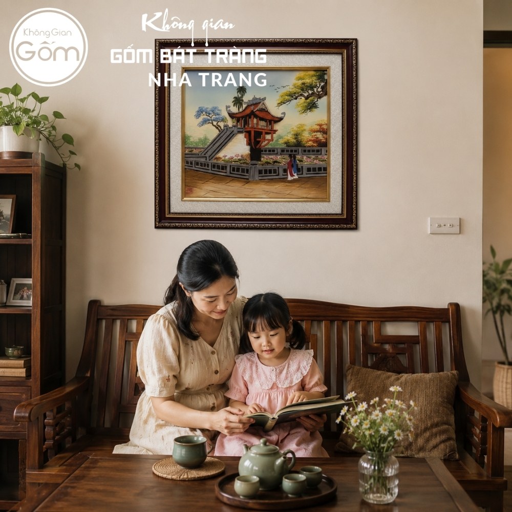 Tranh gốm sứ Bát Tràng