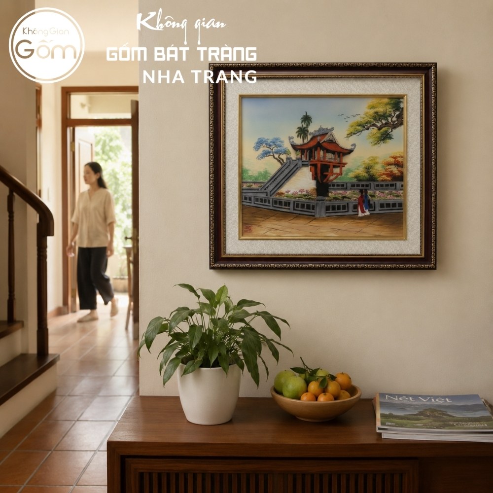 Tranh gốm sứ Bát Tràng