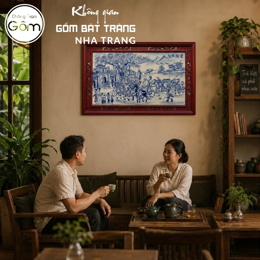 Tranh gốm Bát Tràng