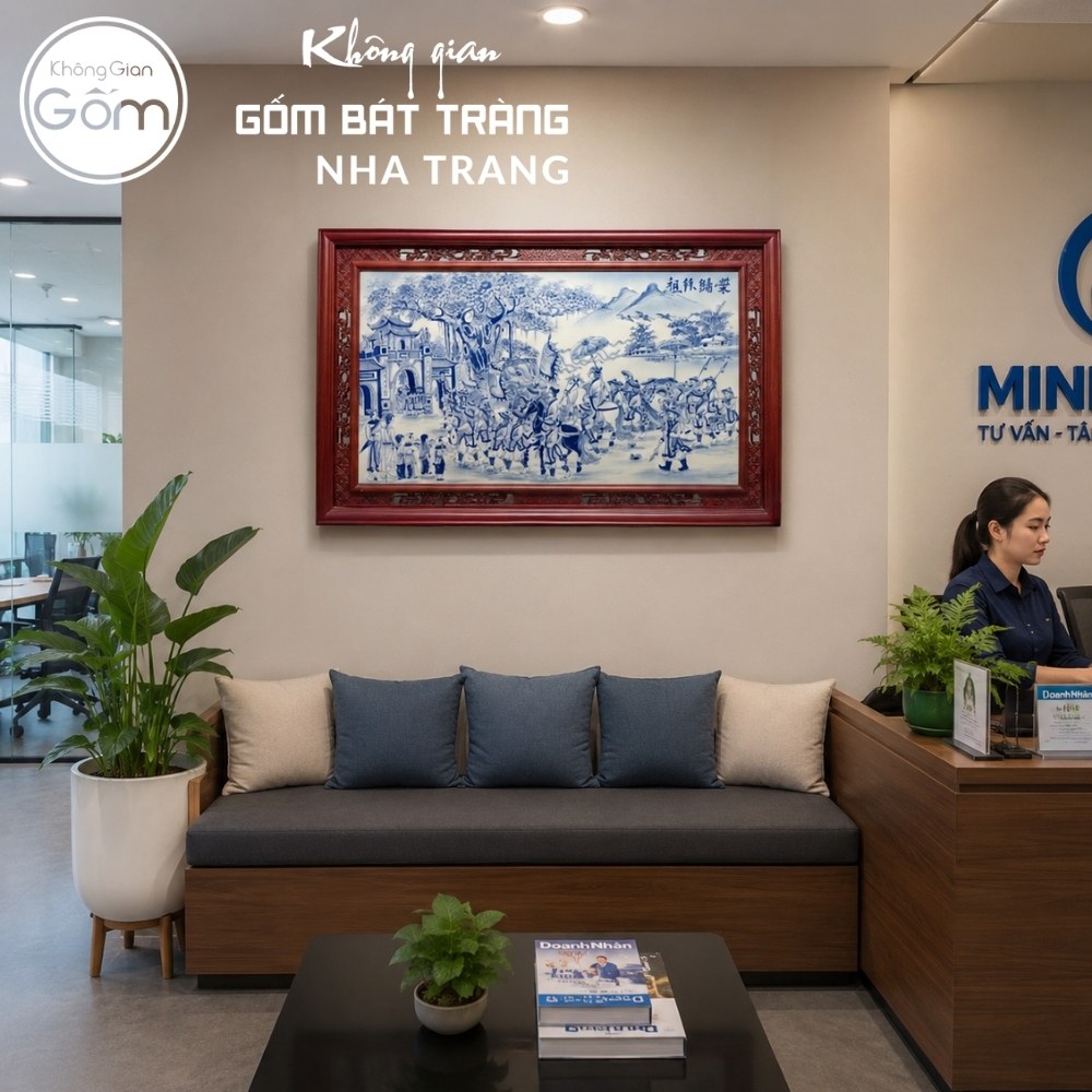 Tranh gốm sứ Bát Tràng