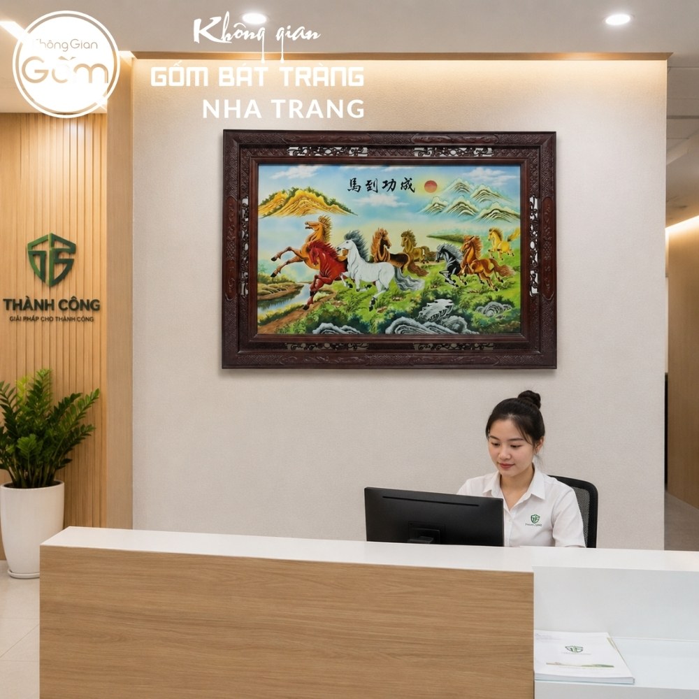 Tranh gốm sứ Bát Tràng