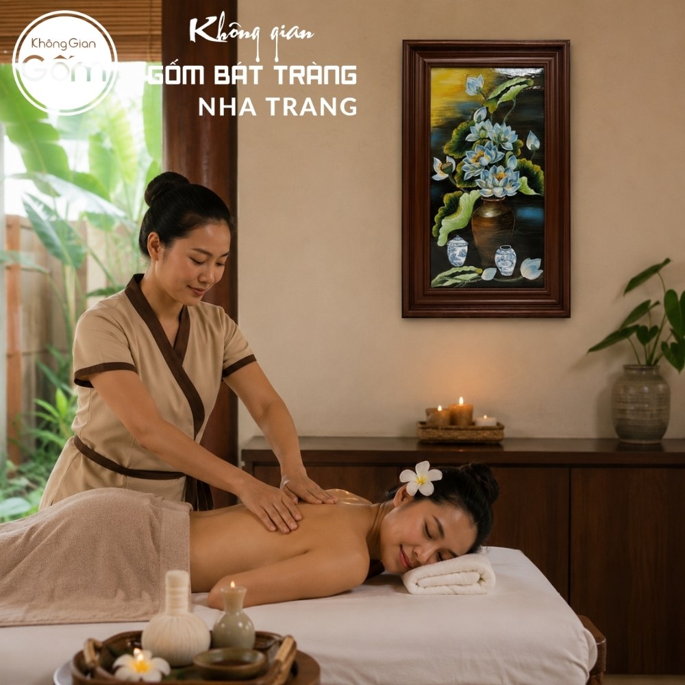 Tranh gốm sứ Bát Tràng