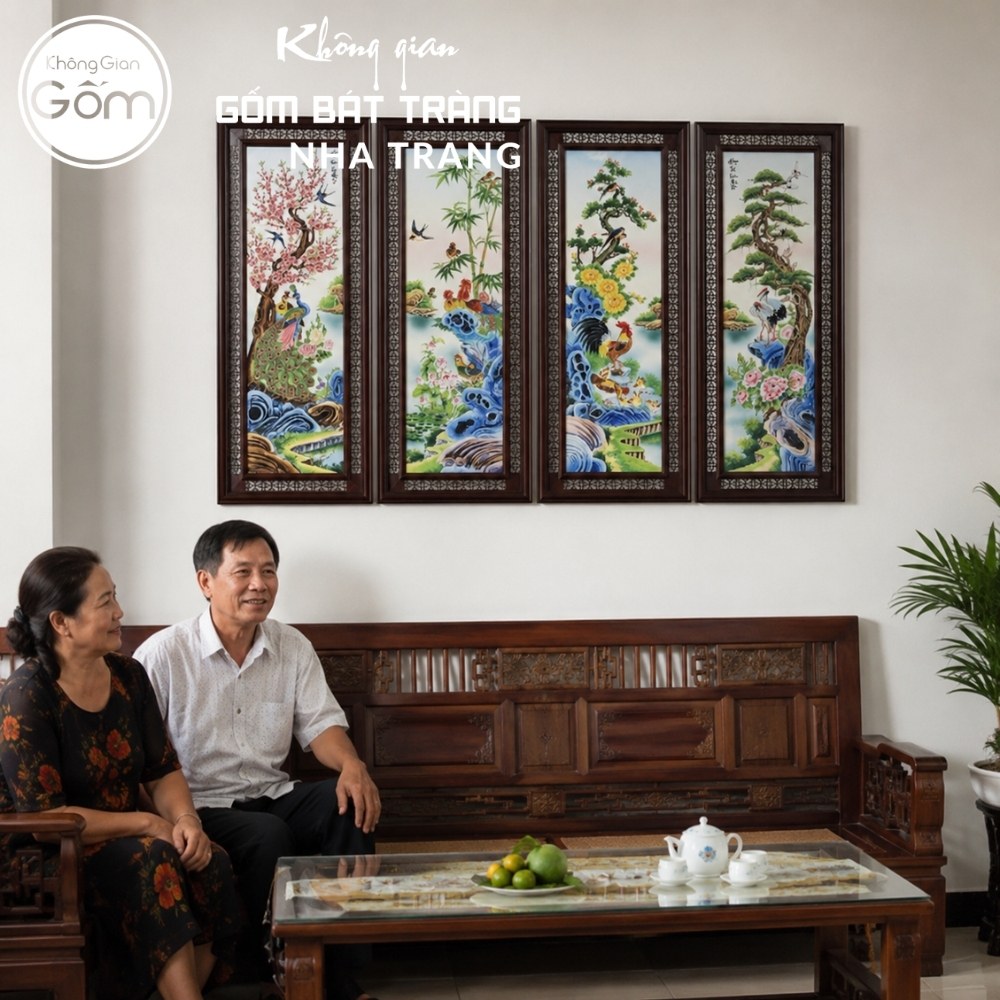 Tranh gốm Bát Tràng