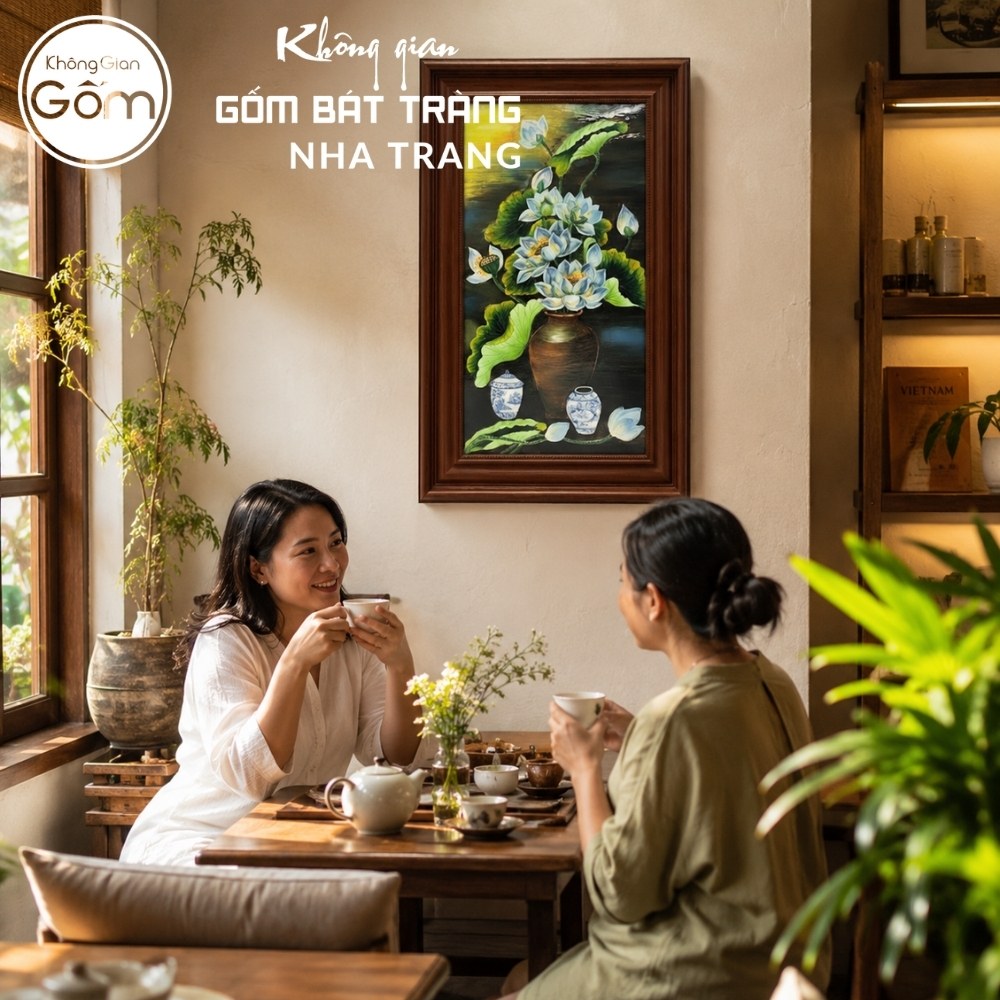 Tranh gốm sứ Bát Tràng