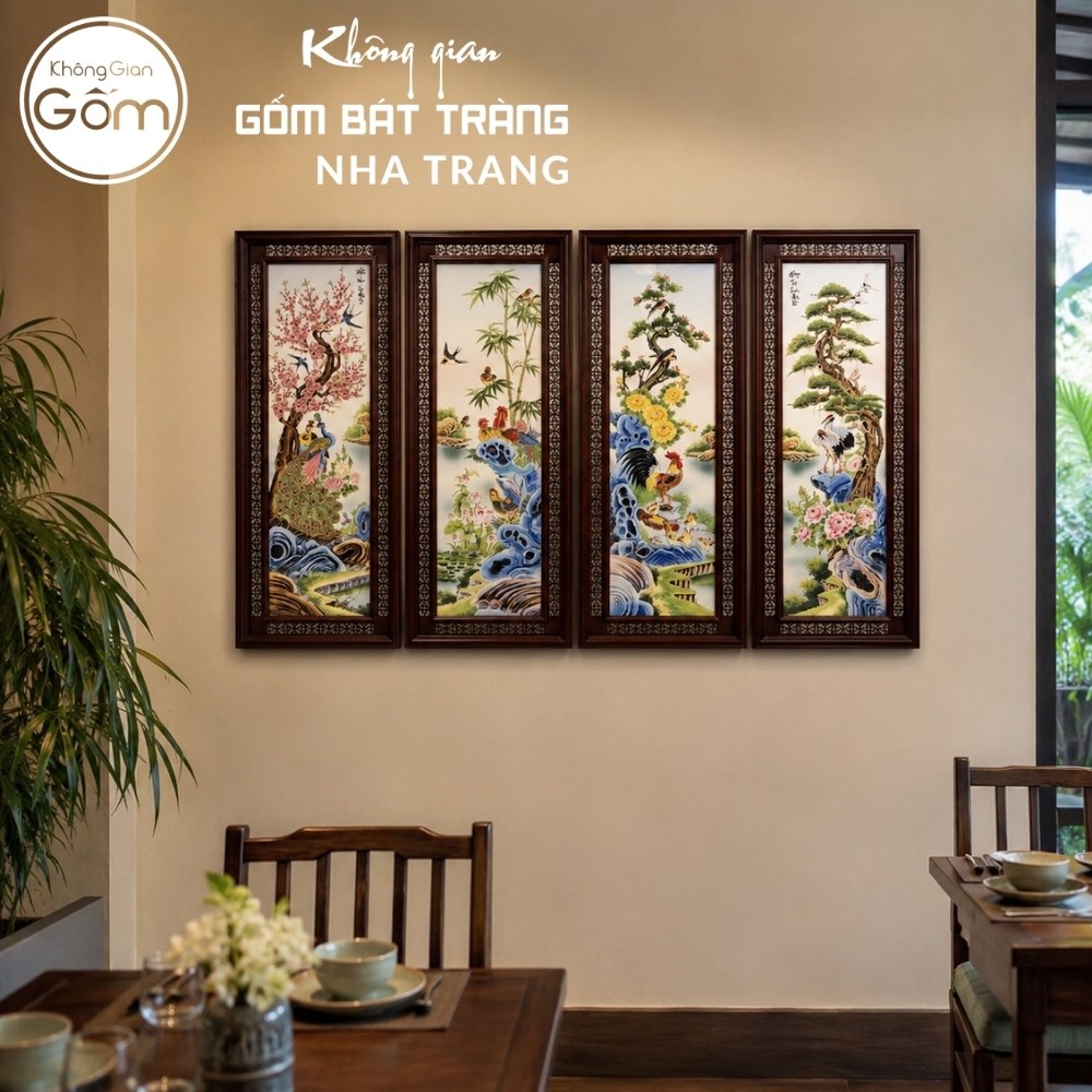 Tranh gốm sứ Bát Tràng