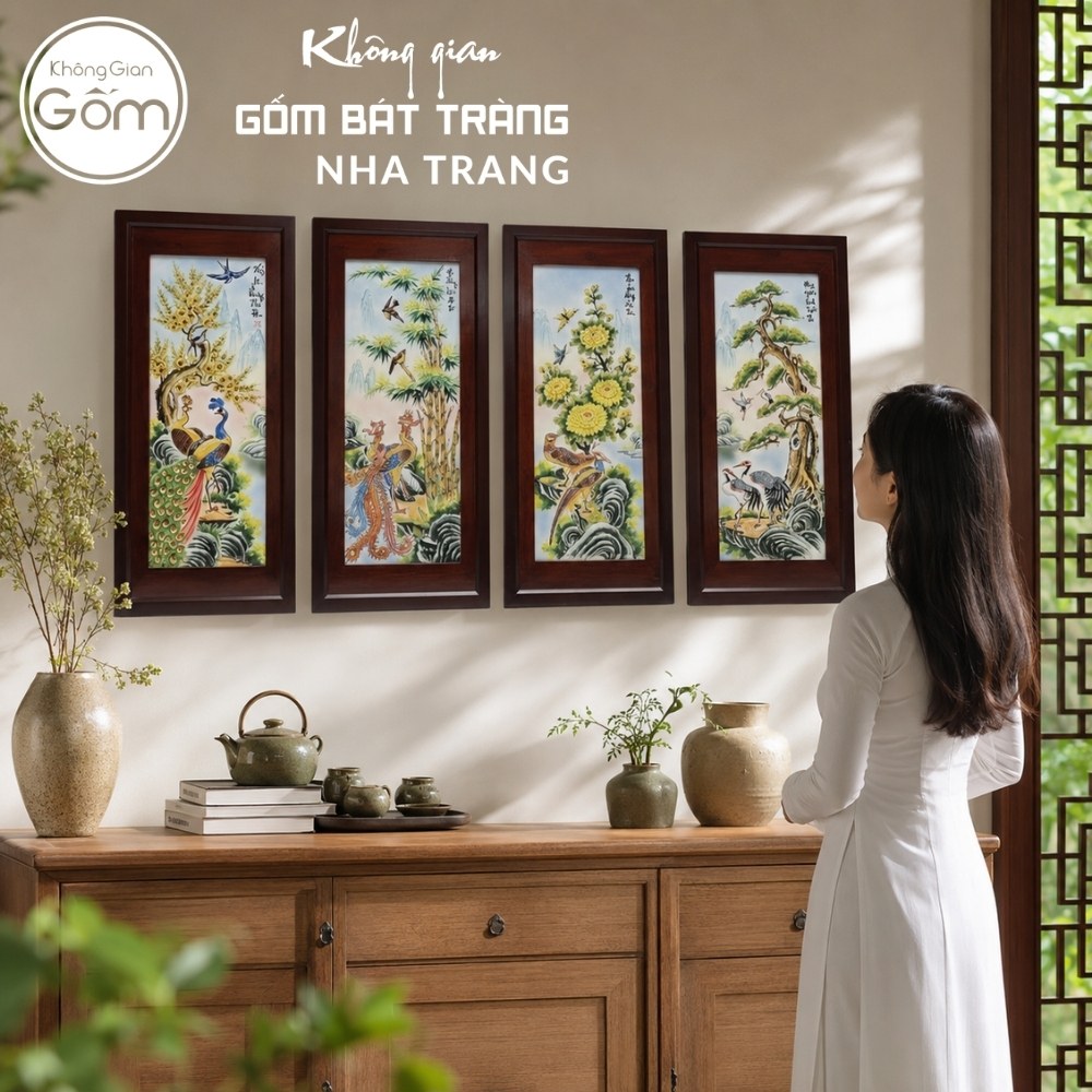 Tranh gốm Bát Tràng