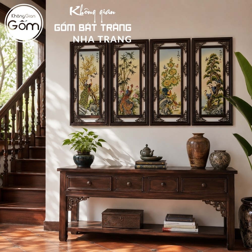 Tranh gốm sứ Bát Tràng