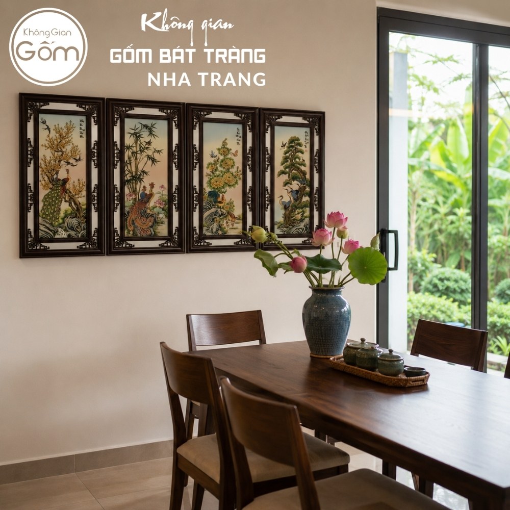 Tranh gốm sứ Bát Tràng