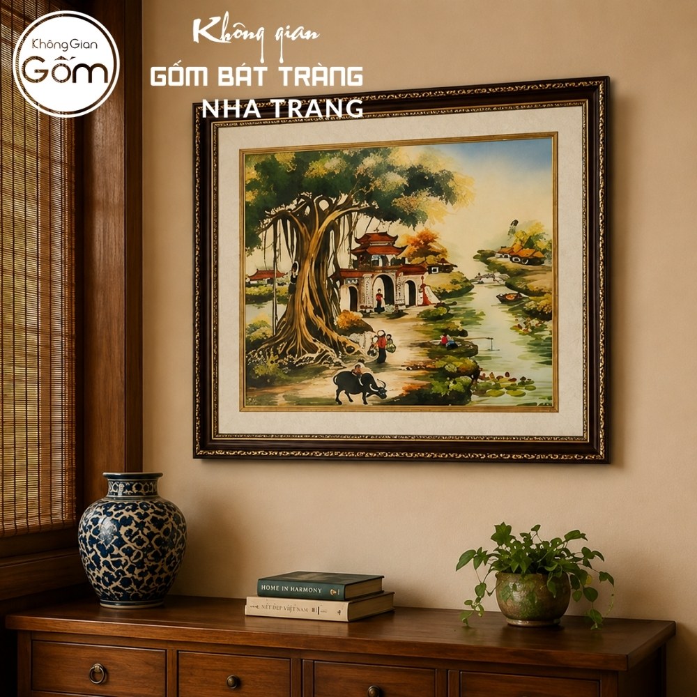 Tranh gốm sứ Bát Tràng