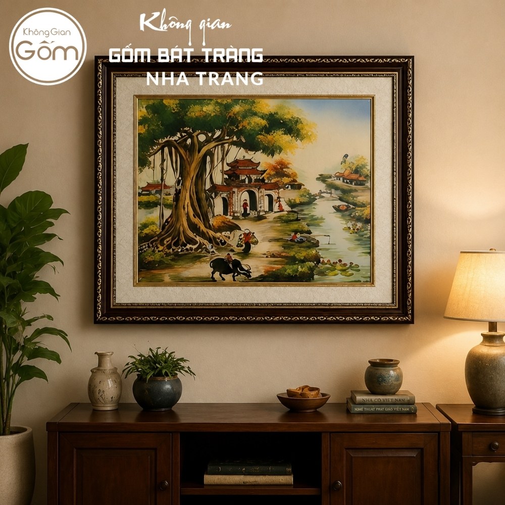Tranh gốm sứ Bát Tràng
