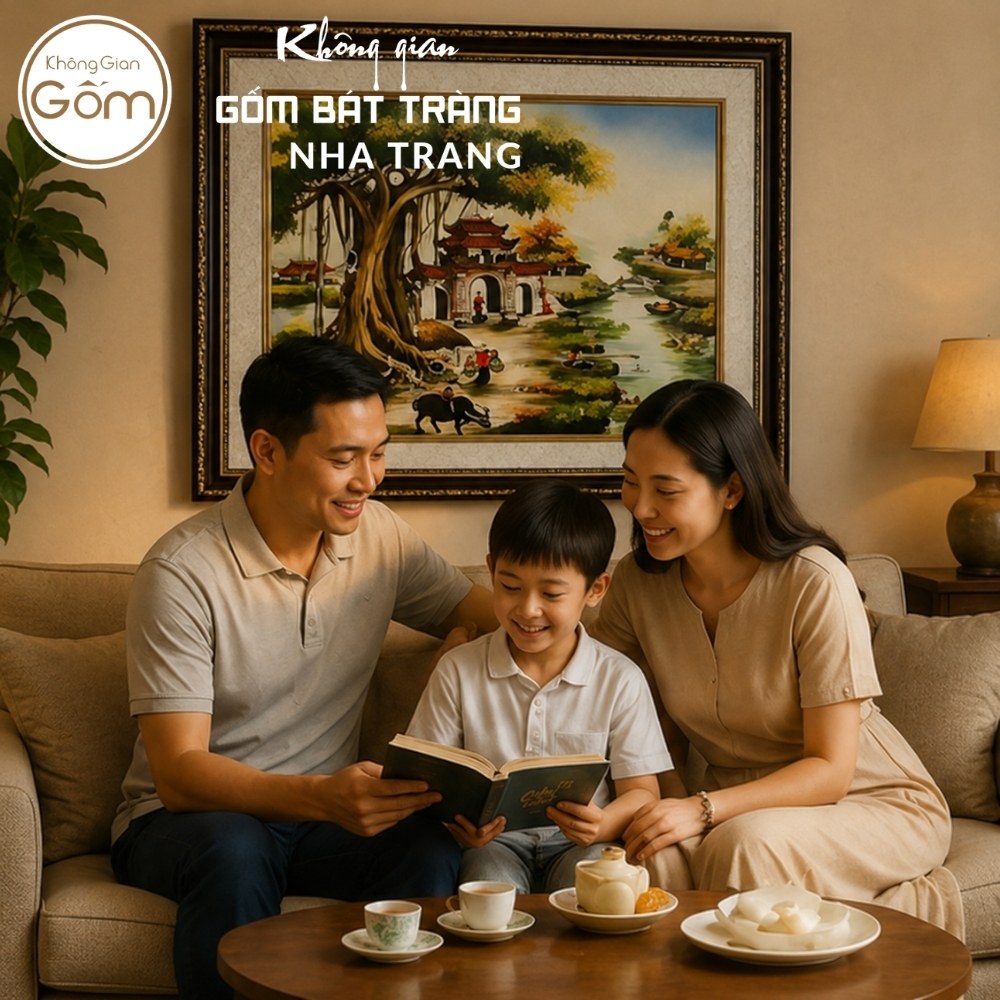 Tranh gốm sứ Bát Tràng