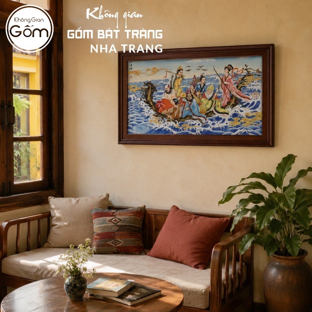 Tranh gốm Bát Tràng