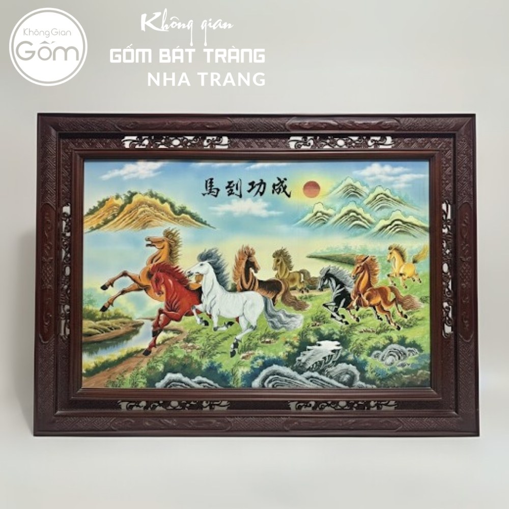 Tranh gốm sứ Bát Tràng