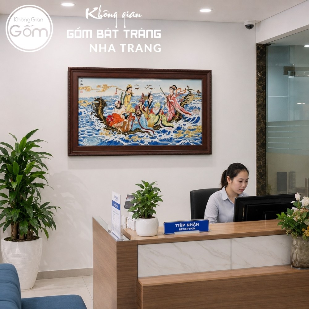 Tranh gốm sứ Bát Tràng