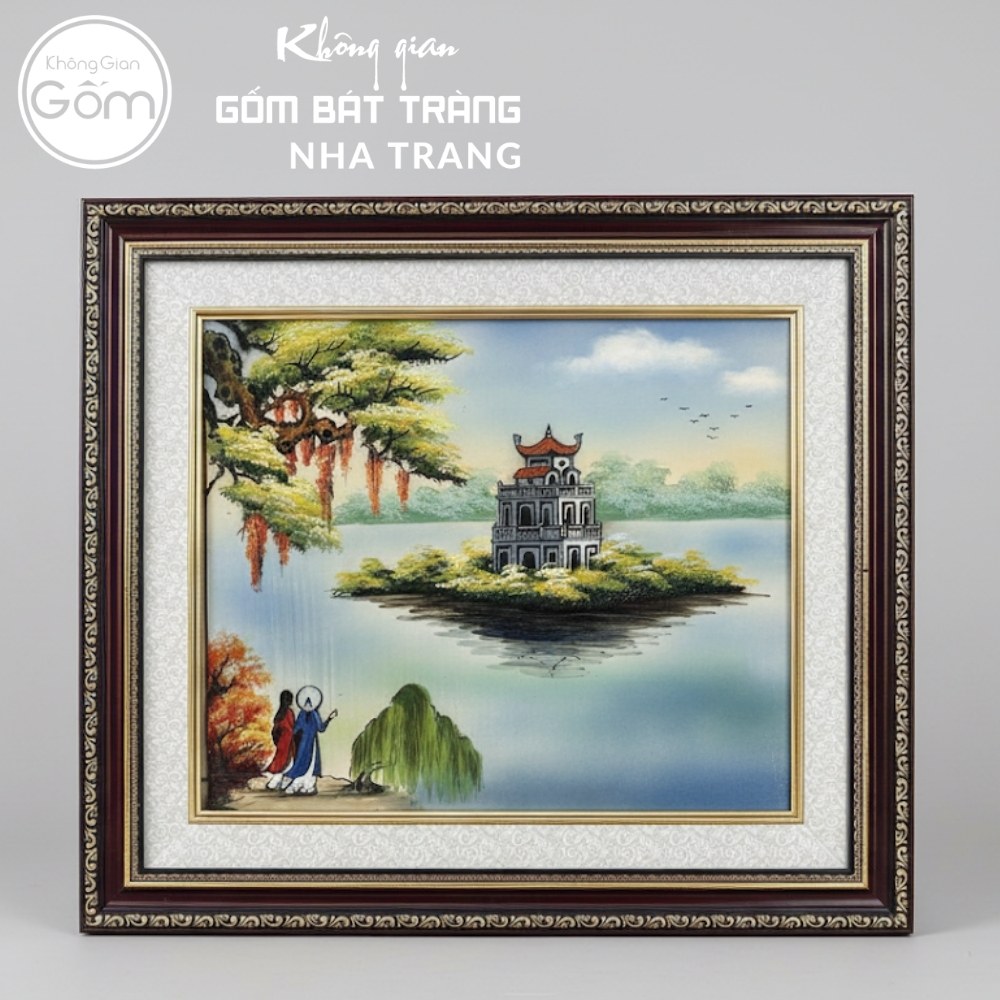 Tranh gốm sứ Bát Tràng