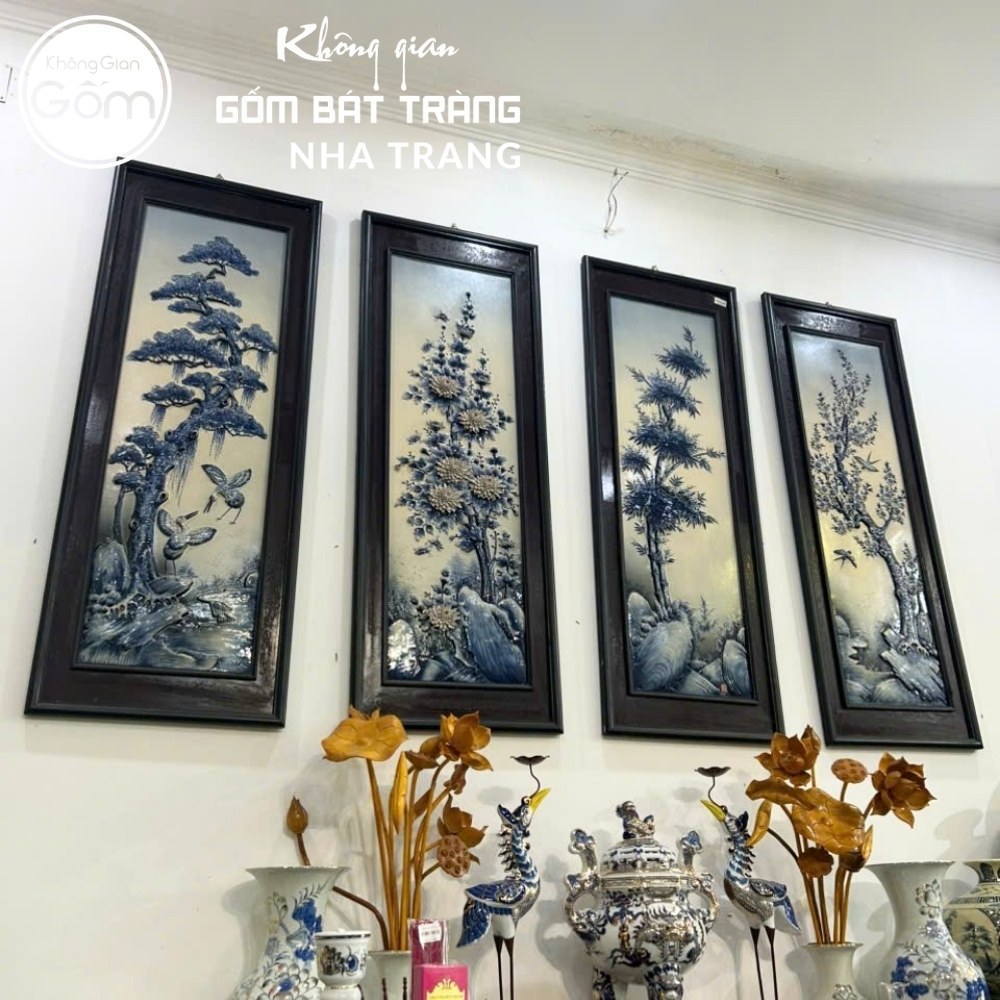 Tranh gốm sứ Bát Tràng