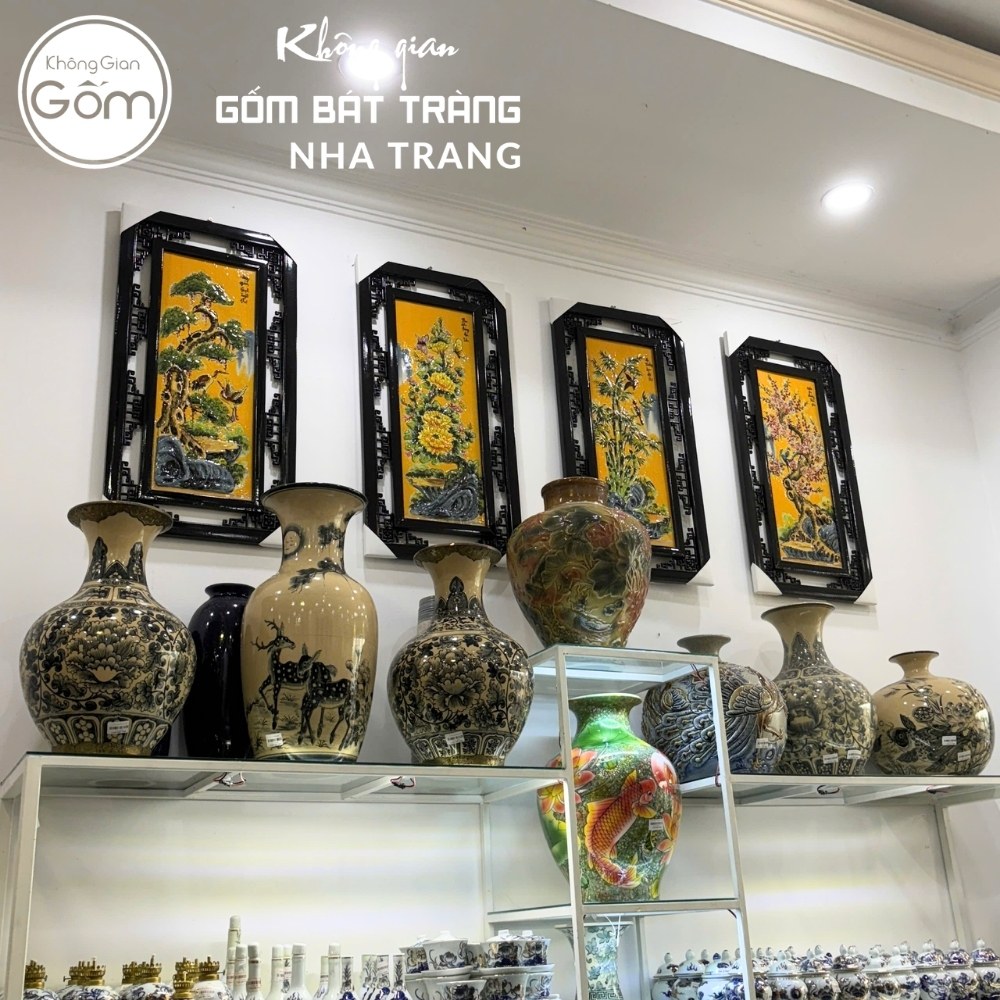 Tranh gốm sứ Bát Tràng