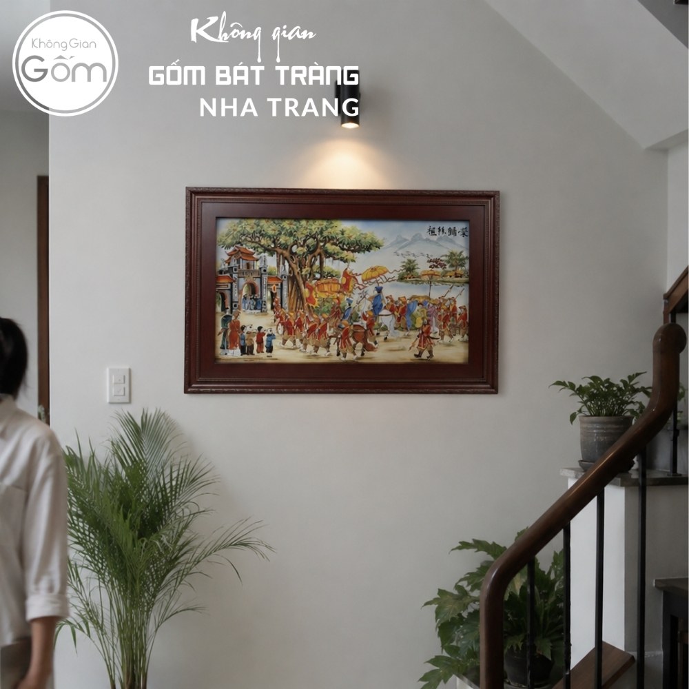 Tranh gốm sứ Bát Tràng