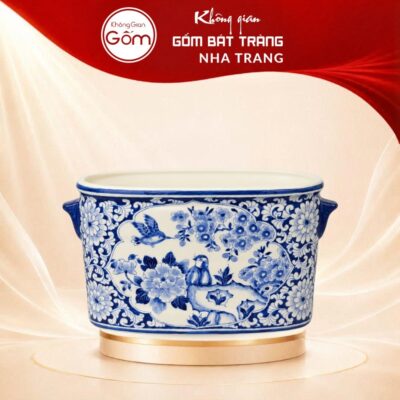 Áng Chữ Nhật Cắm Hoa Men Lam Họa Tiết Chim Hoa Phú Quý NT-LH16 - Ảnh đại diện