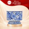 Lọ Hoa Gốm Bát Tràng Dáng Đài Vẽ Hoa Men Lam Cổ Điển NT-LH18 - Ảnh đại diện
