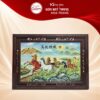 Tranh gốm Bát Tràng vẽ Mã Đáo Thành Công 127x78cm NT-TGS02