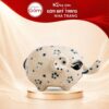 Tượng voi có vòi lên gốm sứ Bát Tràng men tiêu vẽ hoa kích thước H8.5 x R9.5 x D15cm NT-TGS08 - Ảnh đại diện